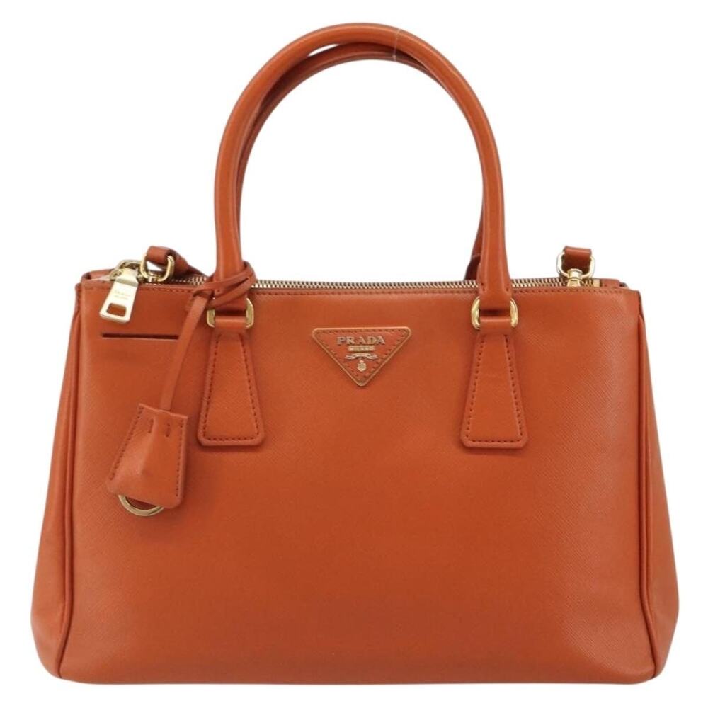 Prada Saffiano Galleria Handbag Orange